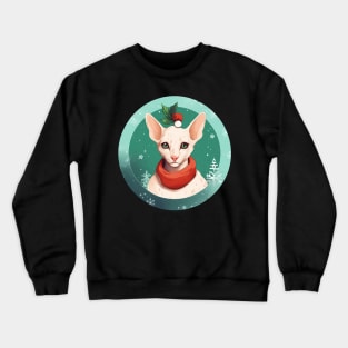 Oriental Shorthair Cat Xmas, Love Cat Crewneck Sweatshirt